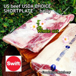 Beef belly samcan SHORTPLATE USDA US CHOICE frozen sliced STANDARD 30-40% FAT +/- 1kg price/kg (any brand in stock)